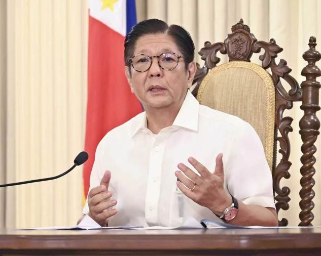 Philippine President Ferdinand R. Marcos Jr. speaks during an interview to Japanese media at Malaca?ang Palace in Manila, Philippine, on May 18, 2026. Photo: VCG