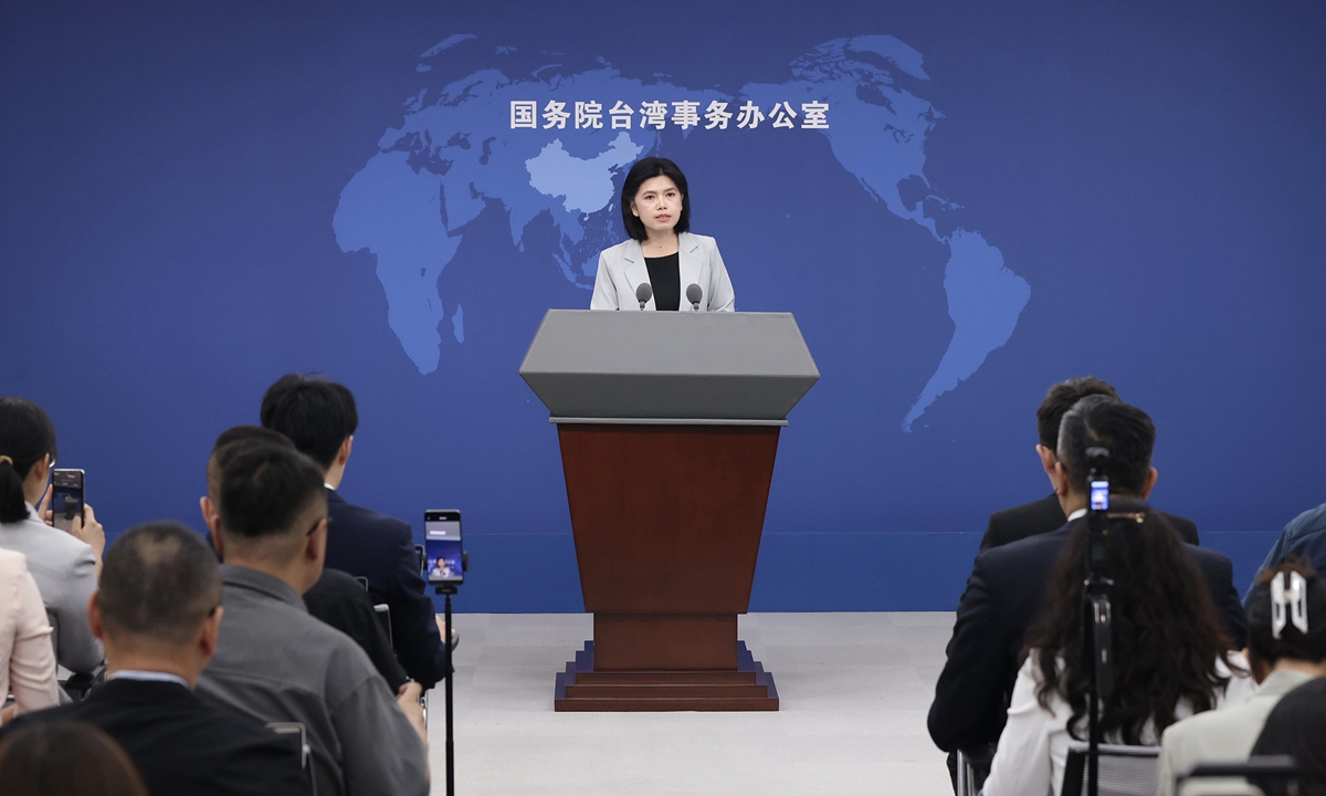 Zhu Fenglian, a spokesperson for the Taiwan Affairs Office of the State Council   Photo: VCG