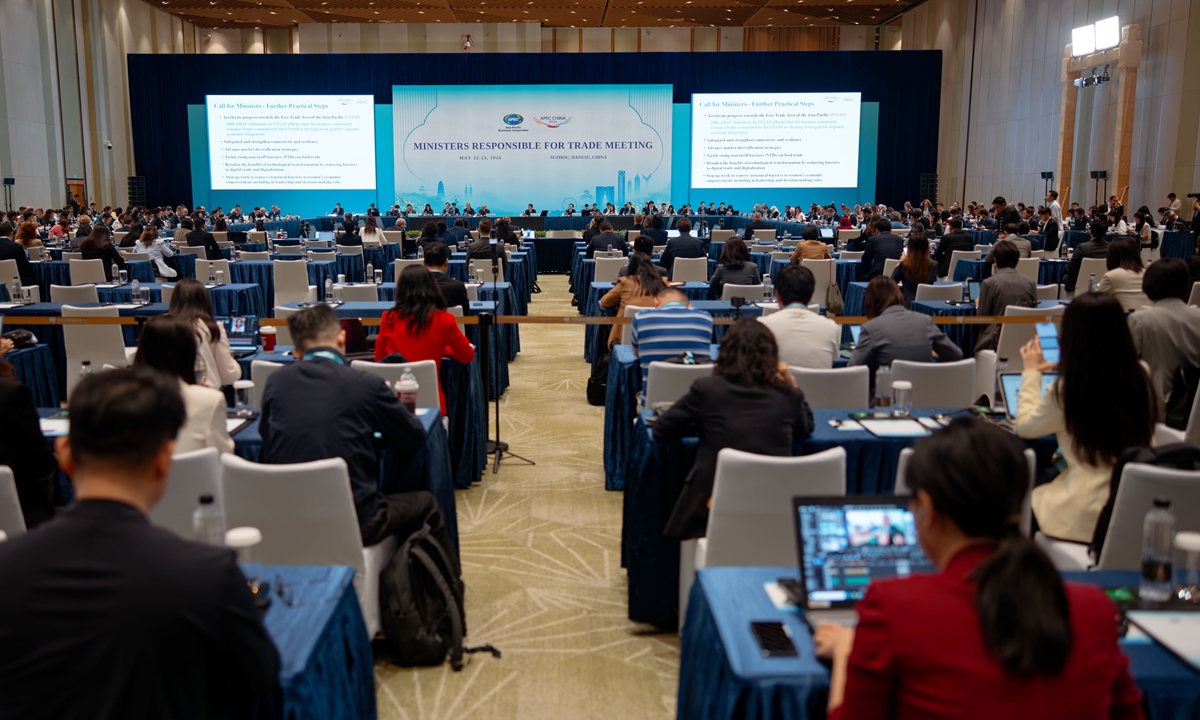 The APEC Ministers Responsible for Trade Meeting opens in Suzhou, East China's Jiangsu Province, May 22, 2026. Photo: IC