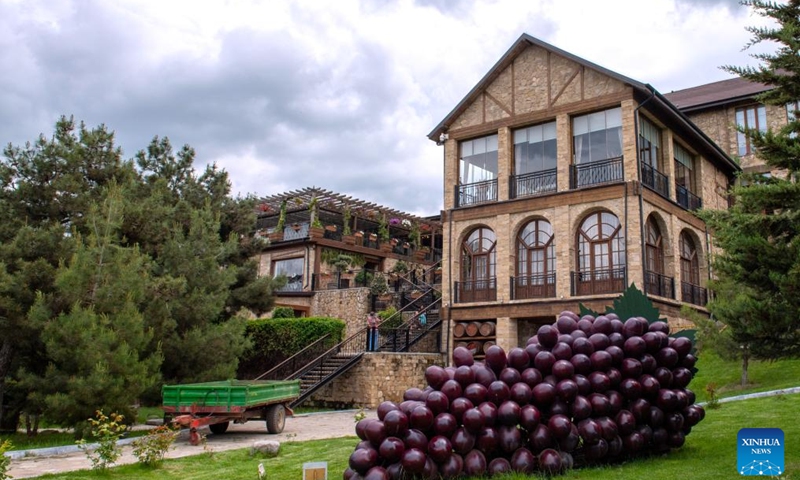 This photo taken on May 21, 2026 shows the Shirvan-Meysari Winery in Shamakhi, Azerbaijan. As Azerbaijan's first winery awarded EU organic certification, Shirvan-Meysari Winery has become one of the country's wine-industry calling cards. (Photo: Xinhua)