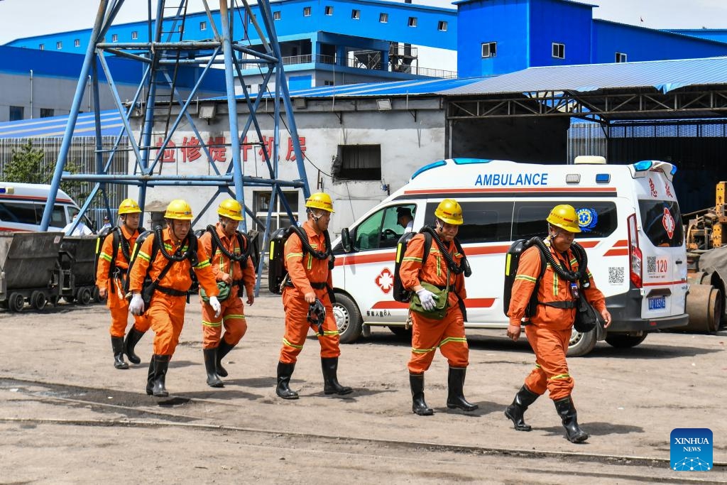 This photo taken on May 23, 2026 shows a scene at the rescue site of the Liushenyu coal mine in Qinyuan County, north China's Shanxi Province. (Photo: Xinhua)