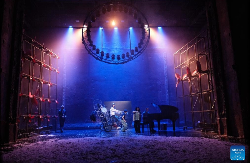 Actors perform the musical theater production The Little Prince in Paris, France, on May 22, 2026. The Chinese-French co-produced musical theater production The Little Prince, a key project of the 2025-2026 China-France cultural exchange program, premiered on Friday in Paris. Photo: Xinhua
