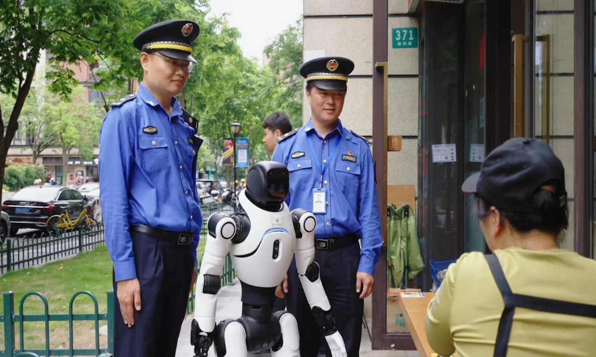 globaltimes.cn - Zhang Weilan - Shanghai launches first human-robot collaborative urban management enforcement pilot program