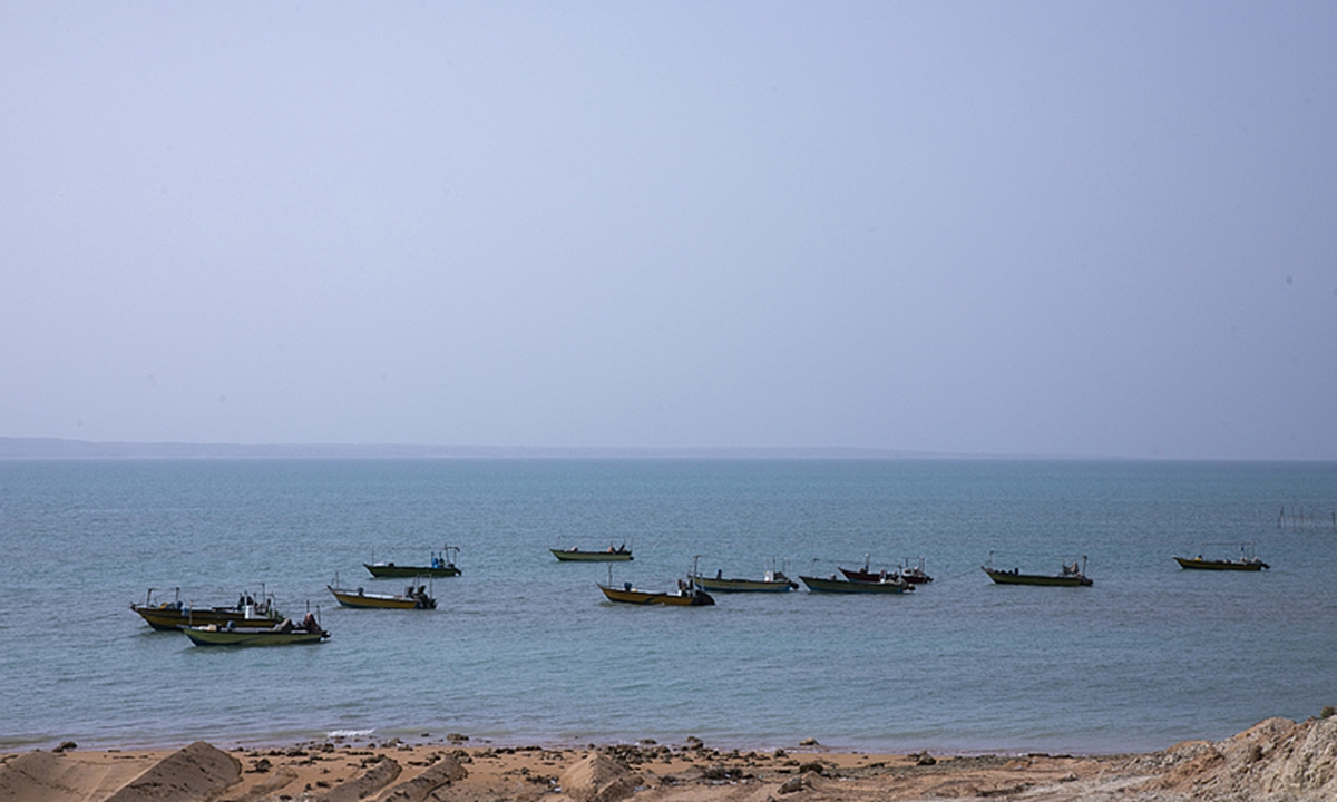 Fishing boats sit idle on May 17, 2026 along the Strait of Hormuz in, on Qeshm Island, Iran. Photo: VCG