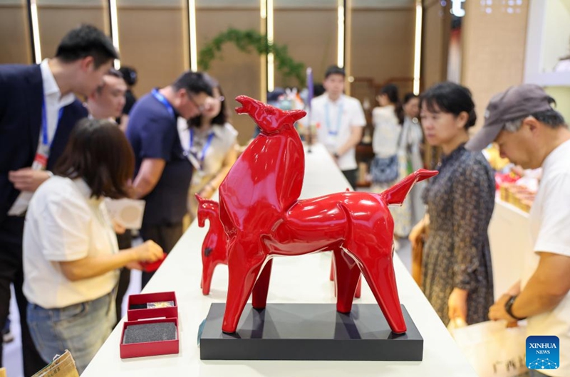 Visitors select creative cultural products at the 22nd China (Shenzhen) International Cultural Industries Fair in Shenzhen, south China's Guangdong Province, May 22, 2026.

The 22nd China (Shenzhen) International Cultural Industries Fair kicked off here on Thursday, showcasing over 120,000 cultural products. The Creative China exhibition area brings together domestic cultural IPs, sci-tech innovation products, cultural and tourism products, intangible cultural heritage products, and popular creative cultural products. Creative cultural products from more than 30 famous domestic cultural heritage institutions and museums are also showcased during the event, attracting numerous visitors. Photo: Xinhua