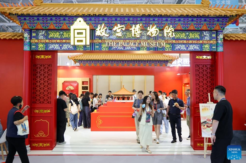 People visit the booth of the Palace Museum during the 22nd China (Shenzhen) International Cultural Industries Fair in Shenzhen, south China's Guangdong Province, May 22, 2026.

The 22nd China (Shenzhen) International Cultural Industries Fair kicked off here on Thursday, showcasing over 120,000 cultural products. The Creative China exhibition area brings together domestic cultural IPs, sci-tech innovation products, cultural and tourism products, intangible cultural heritage products, and popular creative cultural products. Creative cultural products from more than 30 famous domestic cultural heritage institutions and museums are also showcased during the event, attracting numerous visitors. Photo: Xinhua