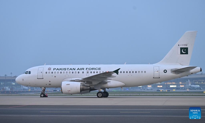 Pakistani Prime Minister Shehbaz Sharif arrives in Beijing, capital of China, May 24, 2026. (Xinhua/Li Xin)