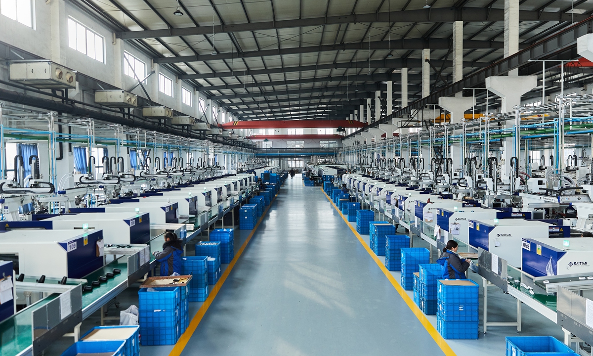 A view of the production workshop of Yueli Group  Photo: Courtesy of Yueli Group Co