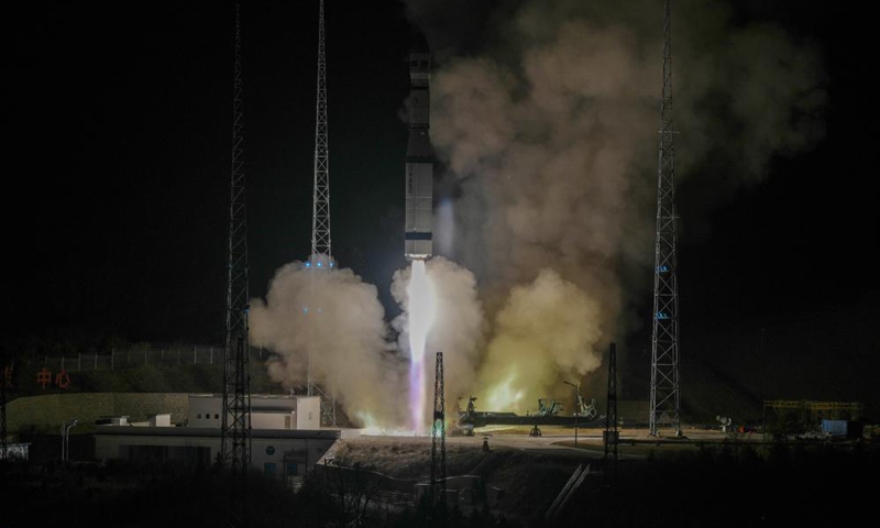 China launched a Pakistani satellite from theTaiyuan Satellite Launch Center in north China's Shanxi Province on April 25, 2026. Photo: Xinhua