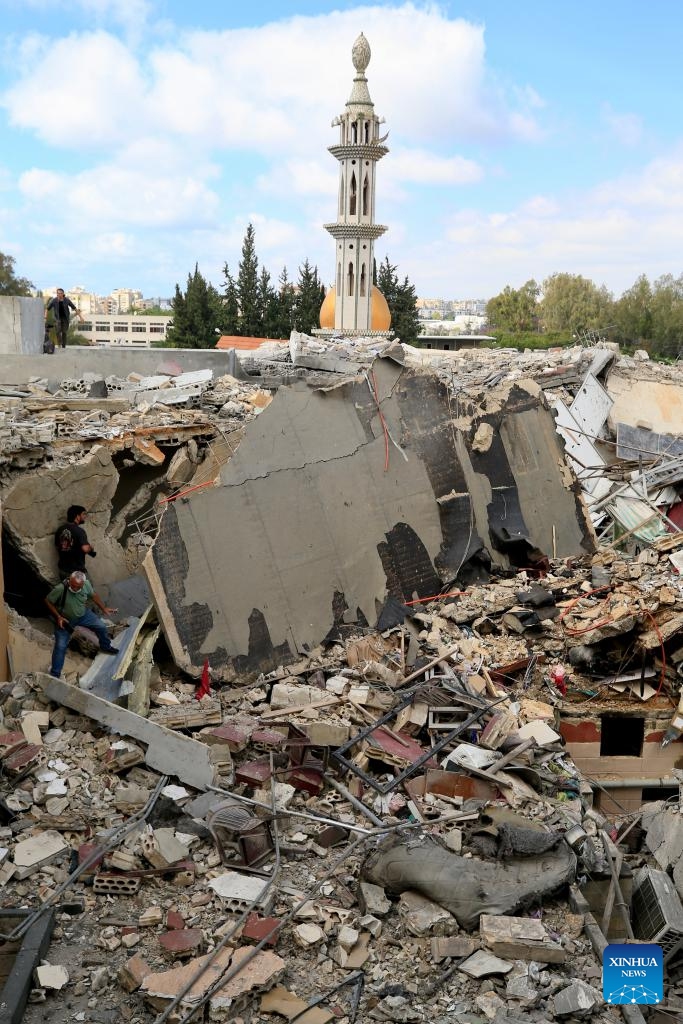 This photo taken on May 26, 2026 shows houses destroyed by an Israeli airstrike in Tyre, Lebanon. Israeli strikes on southern and eastern Lebanon killed at least 18 people and wounded more than 20 others on Tuesday, according to Lebanon's official sources, as Israel intensified its bombardment campaign across southern Lebanon. (Photo: Xinhua)
