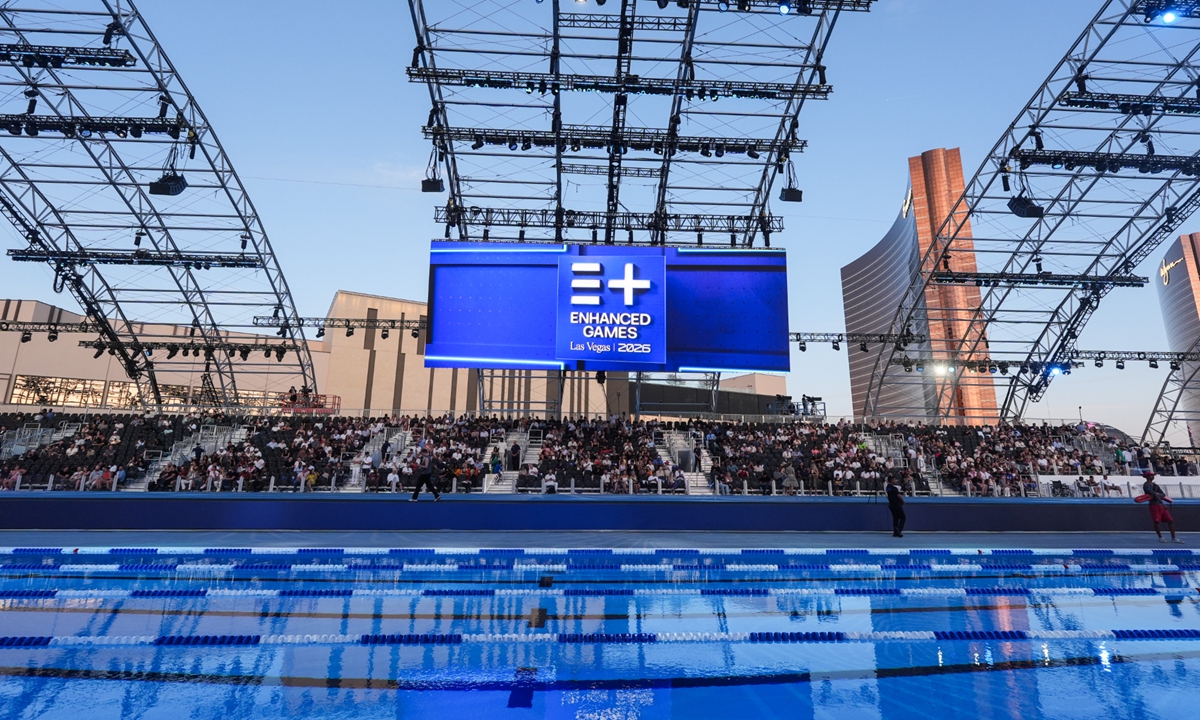 The inaugural Enhanced Games concluded in Las Vegas Photo: VCG