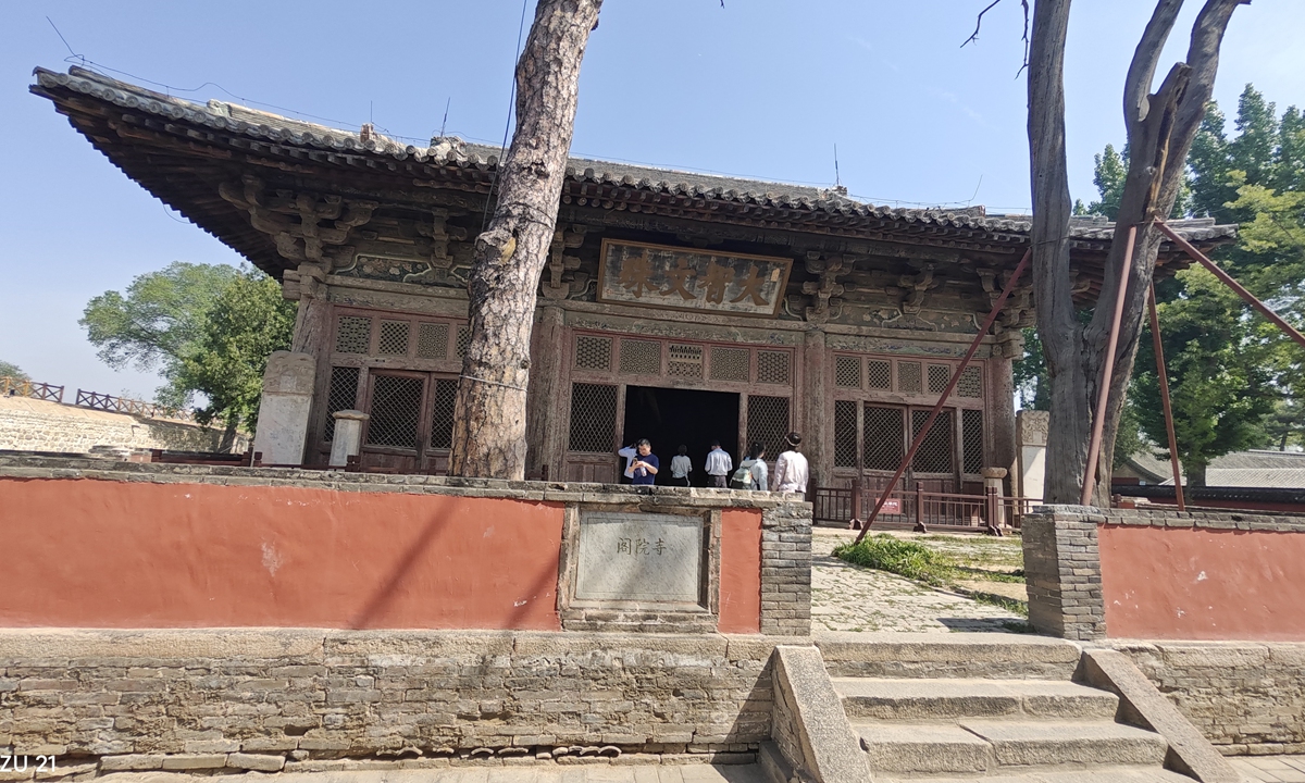 Tourists visit the Geyuan Temple in Laiyuan county on May 13, 2026. Photo: Courtesy of the Communications Department of Laiyuan County