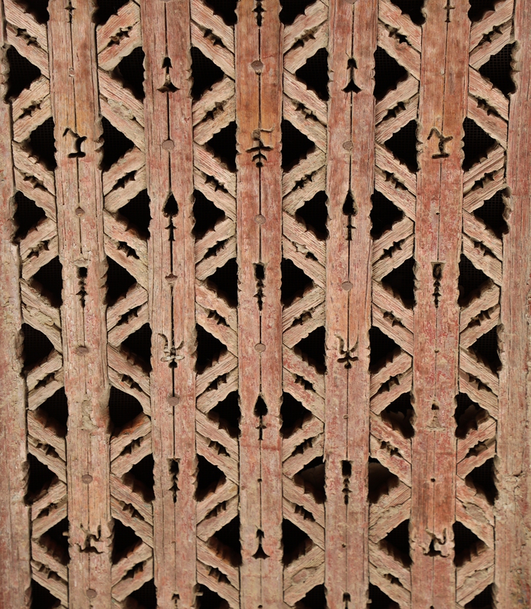 The window lattice is decorated with motifs on the Manjusri Hall. It dates back to the Liao Dynasty (916-1125). Photo: VCG