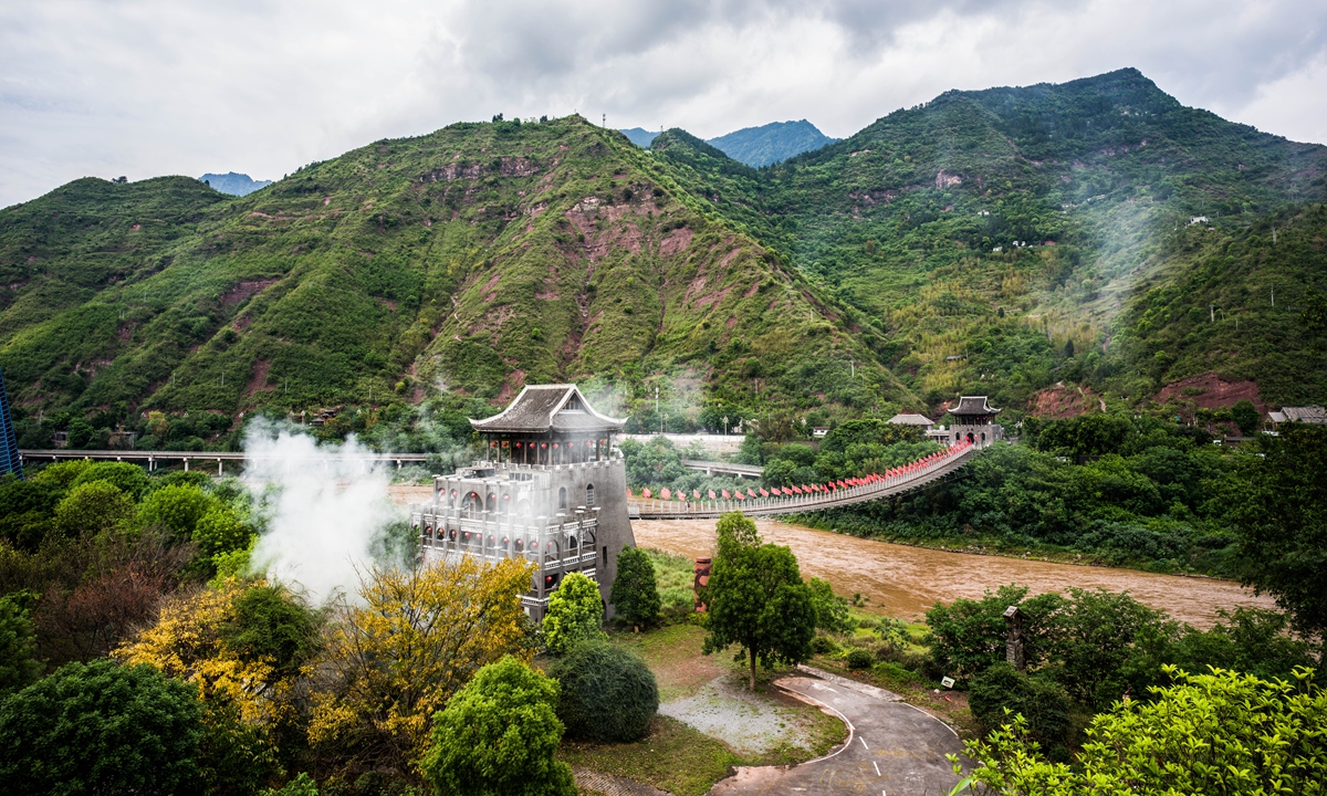 A view of the Tucheng Ancient Town in Zunyi, Southwest China's Guizhou Province, where numerous revolutionary sites are preserved Photo: VCG