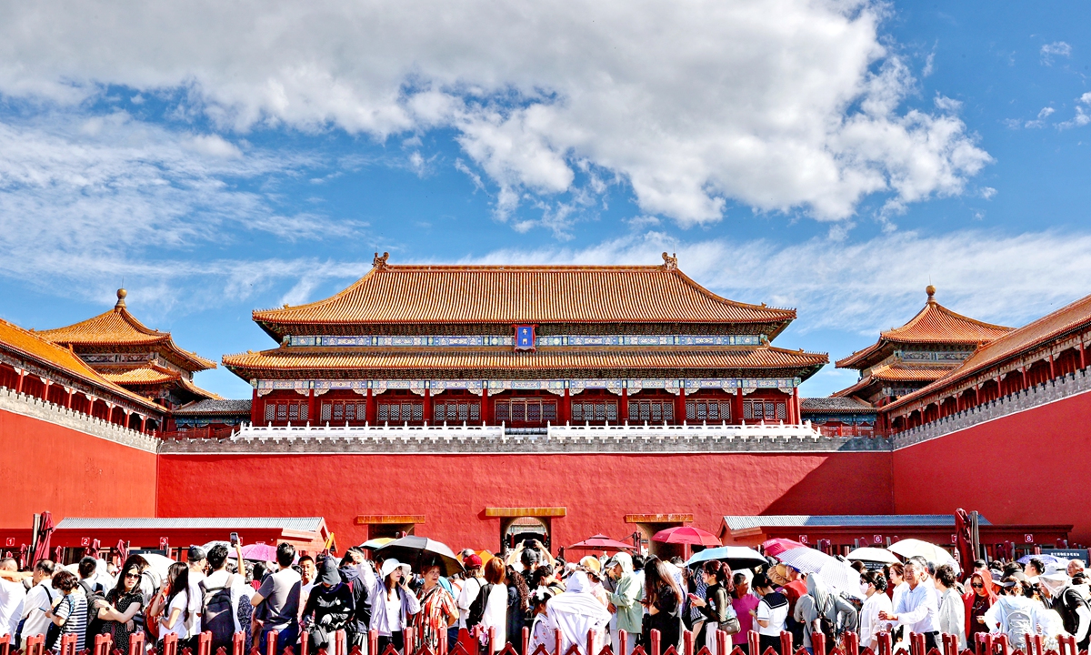 Tourists visit the Palace Museum in Beijing on May 28, 2026. Photo: VCG