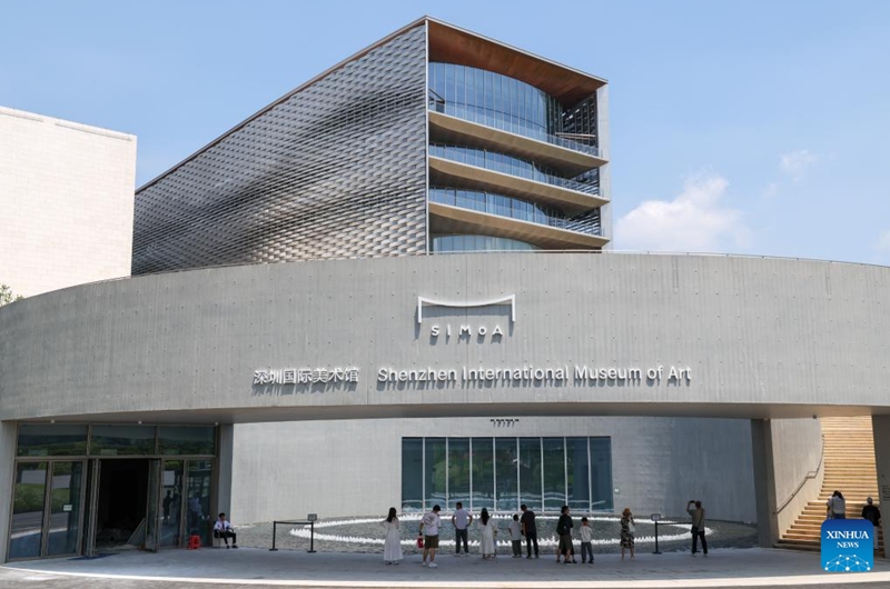 This photo taken on May 30, 2026 shows the exterior view of the Shenzhen International Museum of Art in Shenzhen, south China's Guangdong Province. The museum officially opened to the public on Saturday. Photo: Xinhua