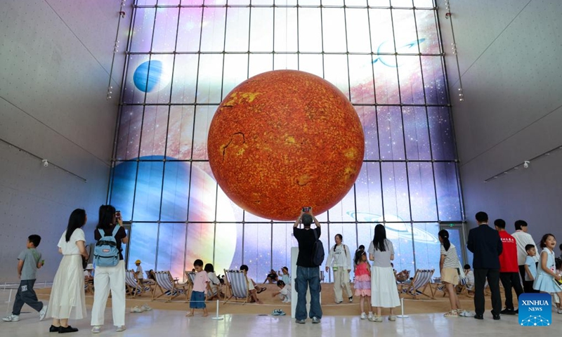 People visit the Shenzhen International Museum of Art in Shenzhen, south China's Guangdong Province, May 30, 2026. The museum officially opened to the public on Saturday. Photo: Xinhua