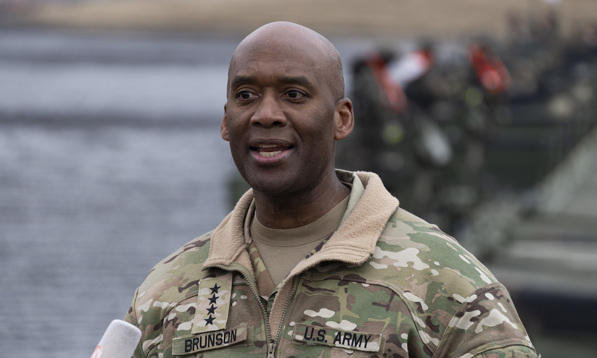 File photo of US Forces Korea (USFK) Commander Xavier Brunson Photo: VCG