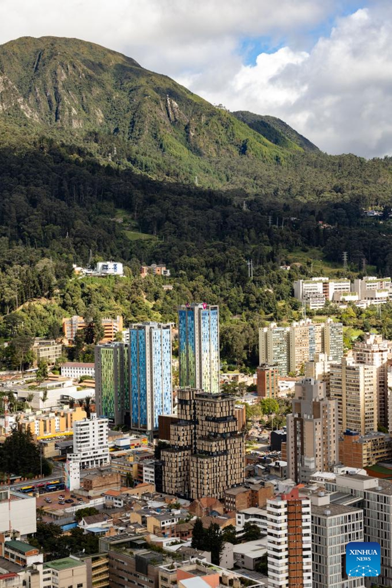 This photo taken on May 30, 2026 shows a view of Bogota, capital of Colombia. (Xinhua/Zhou Jiayi)