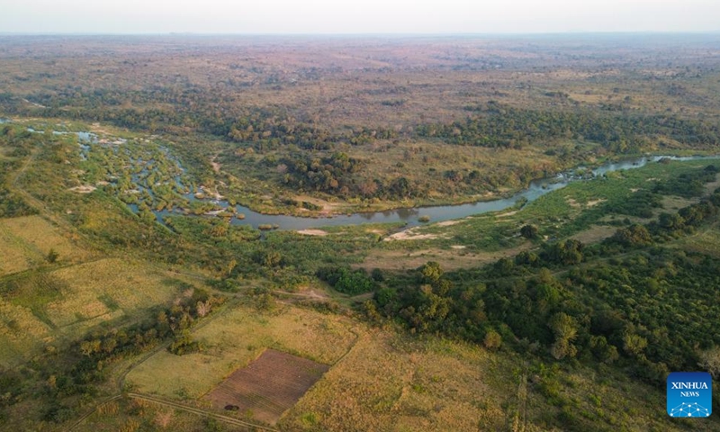 An aerial drone photo taken on May 29, 2026 shows a view of Kruger National Park in Mpumalanga Province, South Africa. South Africa's Kruger National Park on Saturday evening marked its 100th anniversary with a centenary celebration at Skukuza Rest Camp under the theme Our Heritage, Our Future. (Xinhua/Chen Wei)