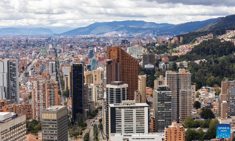 This photo taken on May 30, 2026 shows a view of Bogota, capital of Colombia. (Xinhua/Zhou Jiayi)