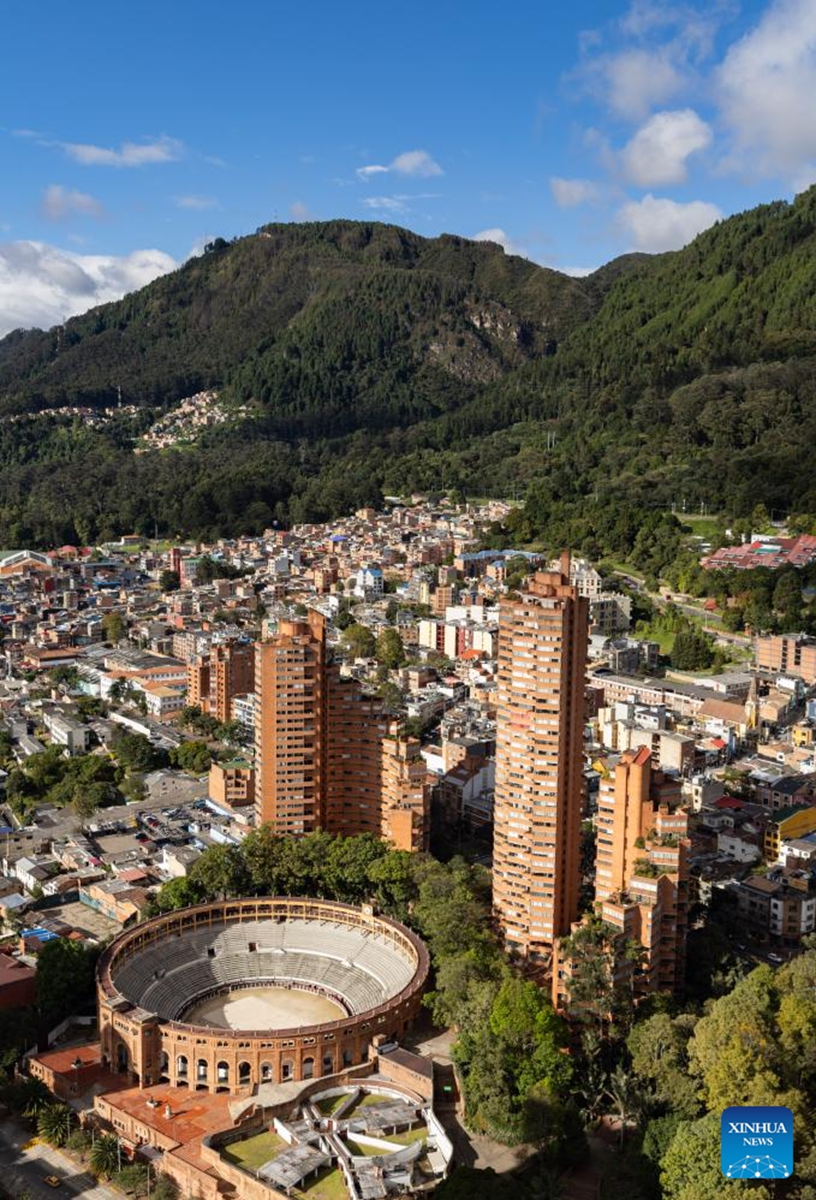This photo taken on May 30, 2026 shows a view of Bogota, capital of Colombia. (Xinhua/Zhou Jiayi)