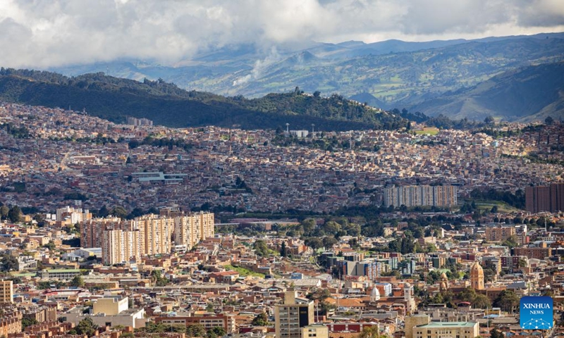 This photo taken on May 30, 2026 shows a view of Bogota, capital of Colombia. (Xinhua/Zhou Jiayi)