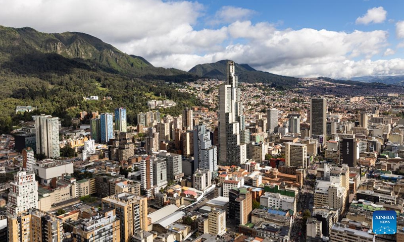 This photo taken on May 30, 2026 shows a view of Bogota, capital of Colombia. (Xinhua/Zhou Jiayi)