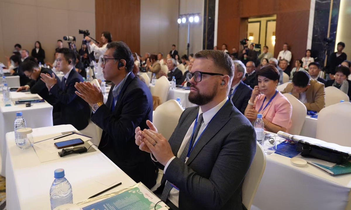 Guests attend the 2026 China-Kyrgyzstan Media Cooperation Forum in Bishkek, Kyrgyzstan, on May 27, 2026. Photo: Xue Ke/GT
