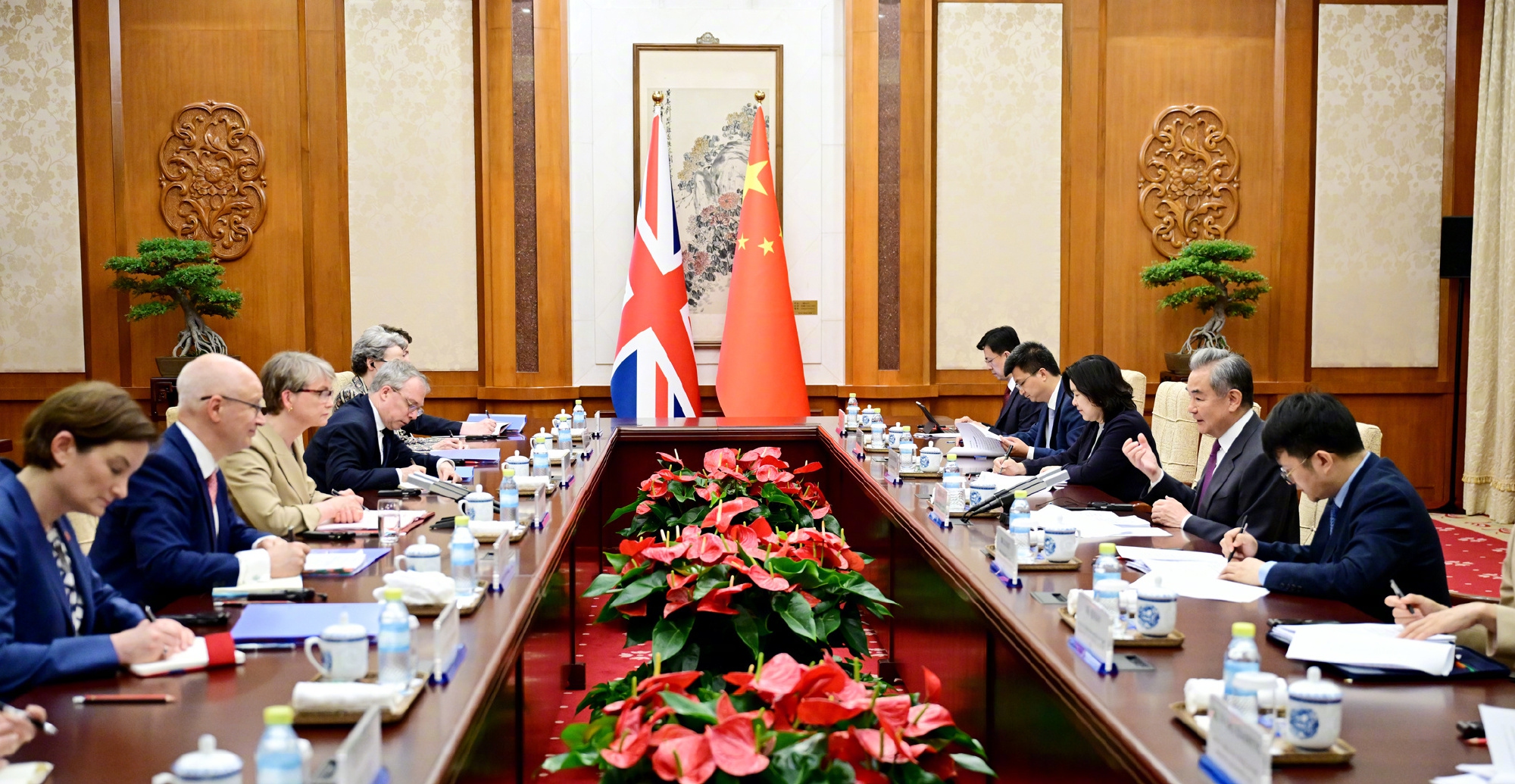 Chinese Foreign Minister Wang Yi meets with UK Foreign Secretary Yvette Cooper in Beijing on June 2, 2026. The two sides held the 11th China-UK Strategic Dialogue on the same day. Cooper is visiting China from June 1 to 3, with stops in Beijing and Shenzhen, South China's Guangdong Province, including a program focused on science and technology cooperation. Photo: Chinese Foreign Ministry