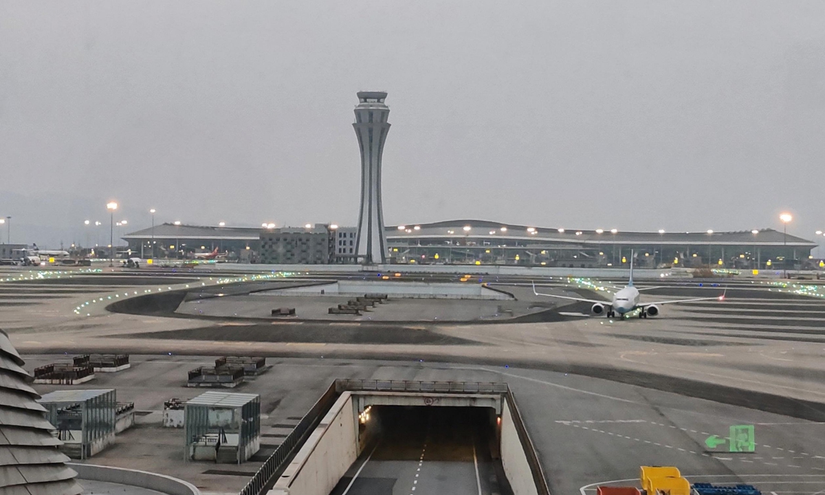 A view of Chongqing Jiangbei International Airport in Southwest China's Chongqing Municipality on March 19, 2026 Photo: VCG