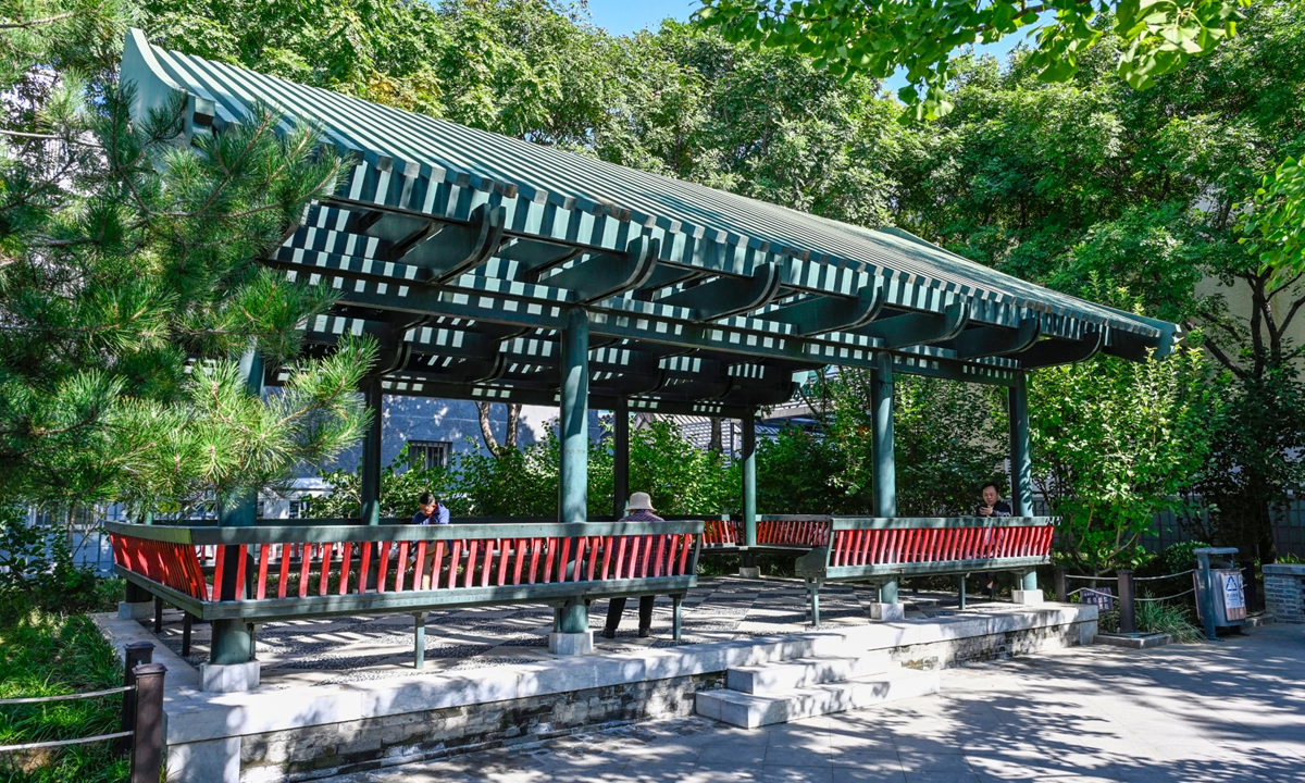 A pocket park in Beijing Photo: VCG