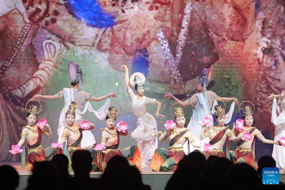 Actresses perform during the third World Conference of Sinologists in Dunhuang, northwest China's Gansu Province, June 3, 2026. The third World Conference of Sinologists opened on Wednesday in Dunhuang, a key hub on the ancient Silk Road in northwest China's Gansu Province. The event has seen scholars and cultural figures from around the world explore how Chinese civilization can contribute to addressing shared global challenges amid growing uncertainty. (Photo: Xinhua)