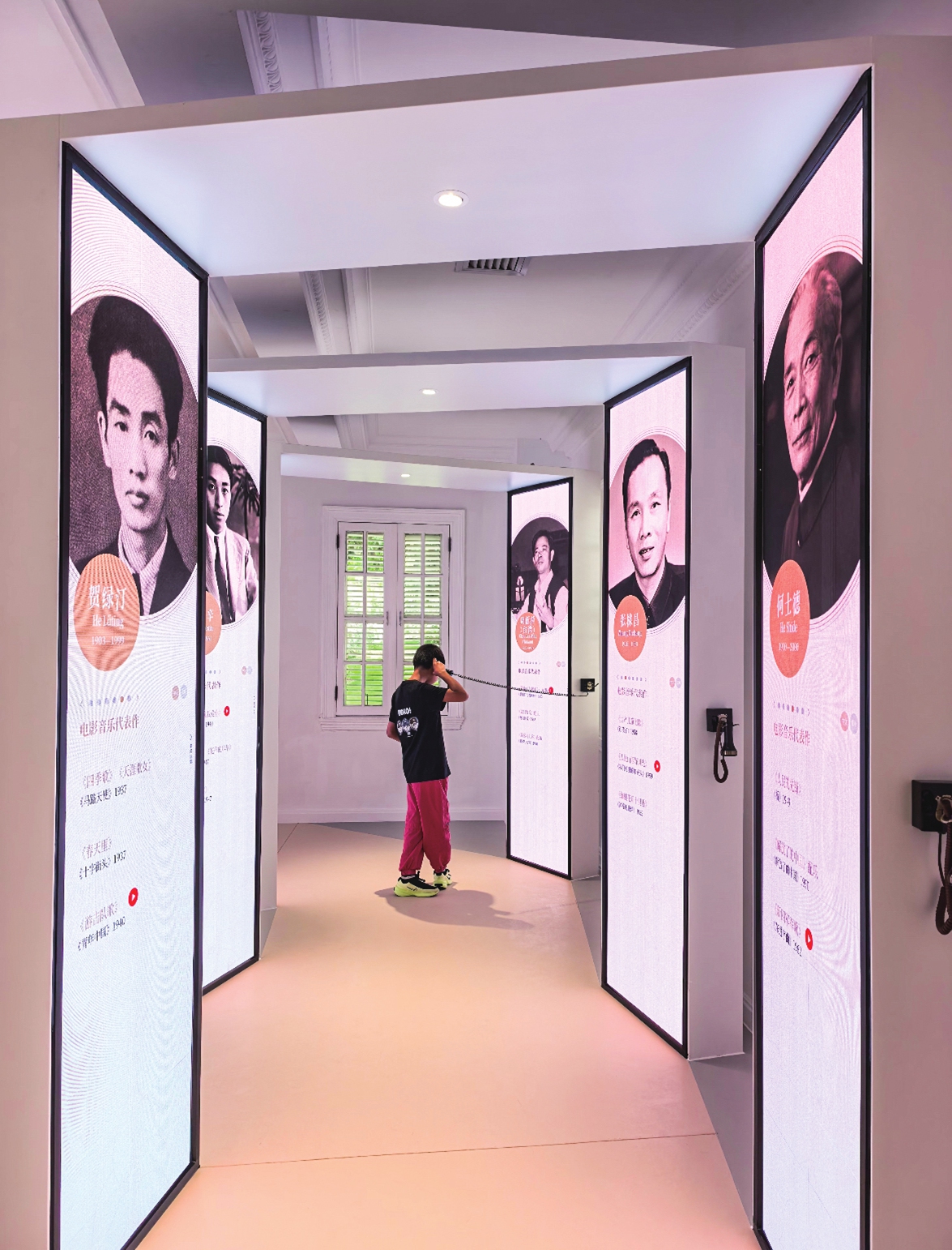 A visitor explores the China Film Music Exhibition Hall on May 5, 2026. Photo: Courtesy of Lin Zhao