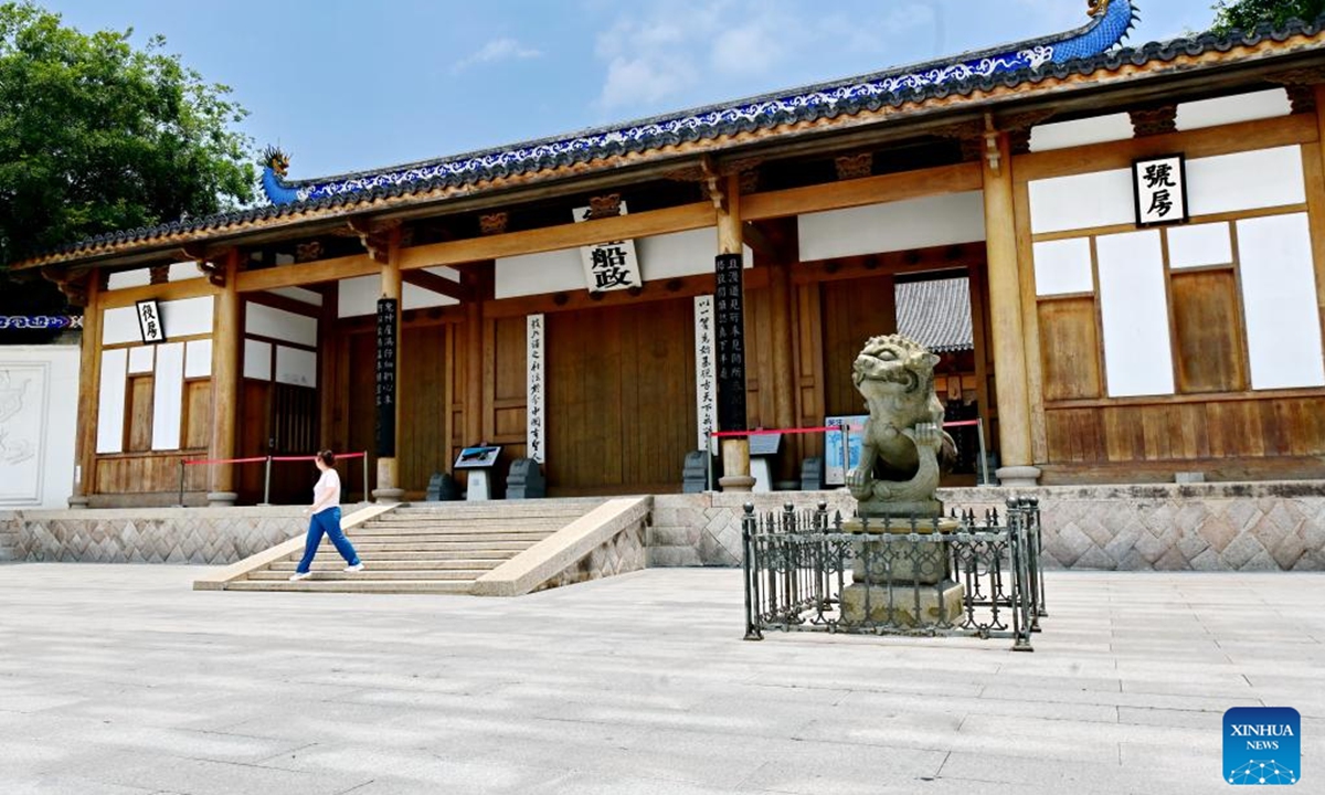 This photo taken on June 2, 2026 shows the Foochow Arsenal cultural park in Fuzhou, southeast China's Fujian Province.

Located on the bank of the Majiang River in Fuzhou is the precious industrial and cultural heritage site known as the Foochow Arsenal, which stands as a witness to China's Self-Strengthening Movement and a memorable chapter in the country's modernization journey.

In the 1860s, the Qing Dynasty (1644-1911) government established the Foochow Arsenal, or Chuan Zheng in Chinese, creating a naval system comprising shipyards, schools and the Fujian Fleet. (Xinhua/Lin Shanchuan)