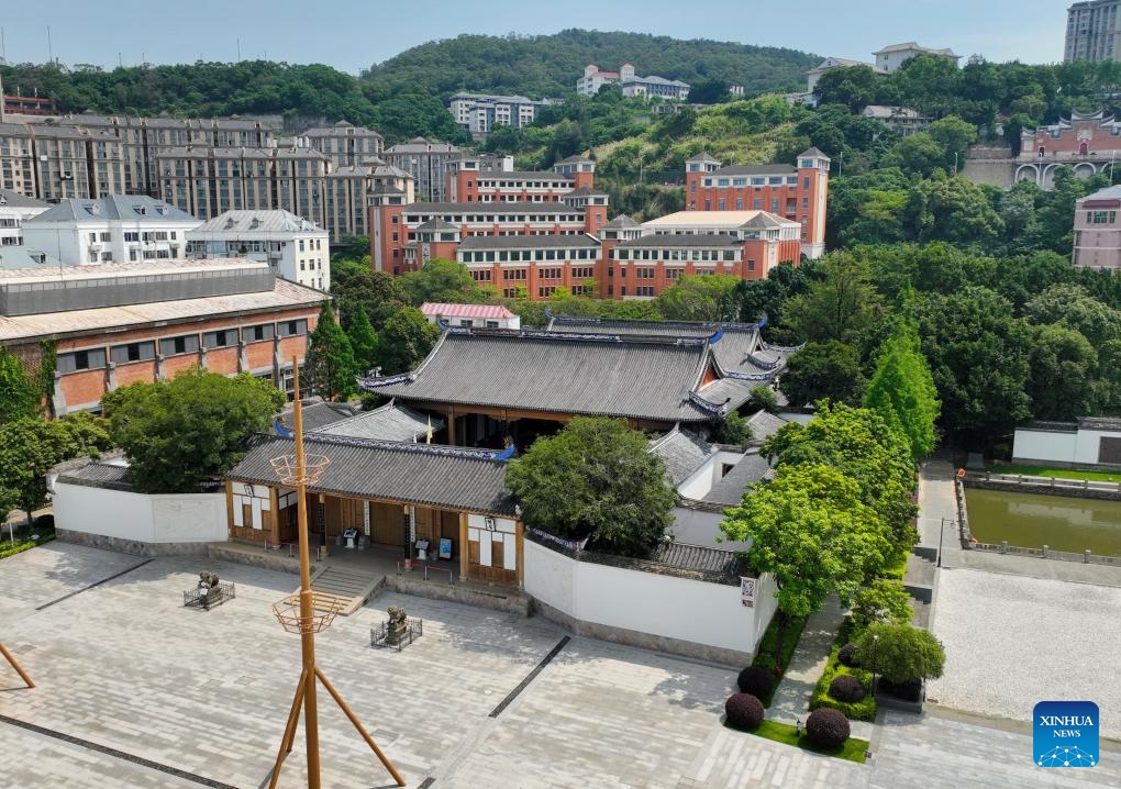 A drone photo taken on June 2, 2026 shows the Foochow Arsenal cultural park in Fuzhou, southeast China's Fujian Province.

Located on the bank of the Majiang River in Fuzhou is the precious industrial and cultural heritage site known as the Foochow Arsenal, which stands as a witness to China's Self-Strengthening Movement and a memorable chapter in the country's modernization journey.

In the 1860s, the Qing Dynasty (1644-1911) government established the Foochow Arsenal, or Chuan Zheng in Chinese, creating a naval system comprising shipyards, schools and the Fujian Fleet. (Xinhua/Lin Shanchuan)