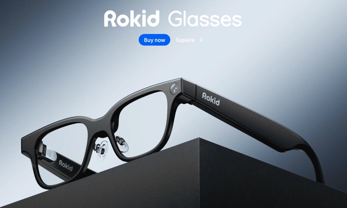 The Rokid Glasses Photo: Screenshot from the brand's official website