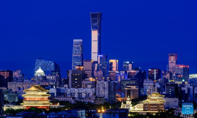 This photo taken on June 6, 2026 shows the skyline after a rain in Beijing, capital of China. (Xinhua/Chen Yehua)