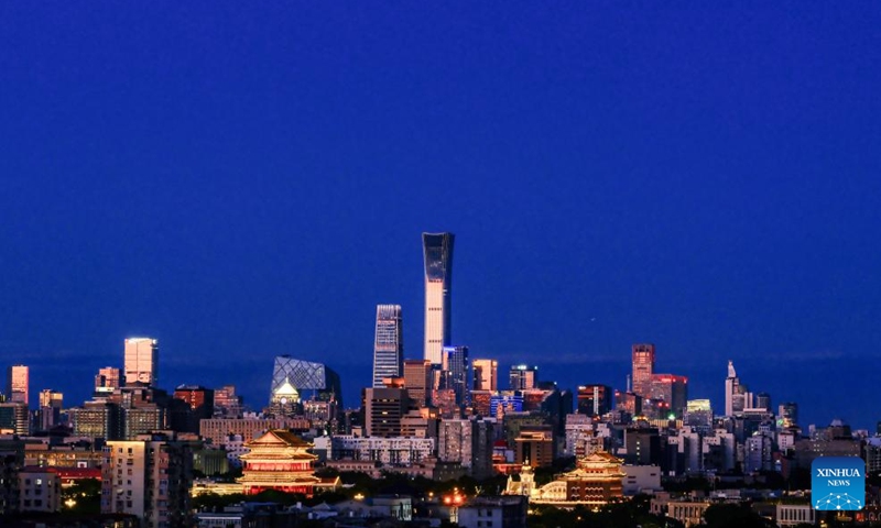 This photo taken on June 6, 2026 shows the skyline after a rain in Beijing, capital of China. (Xinhua/Chen Yehua)
