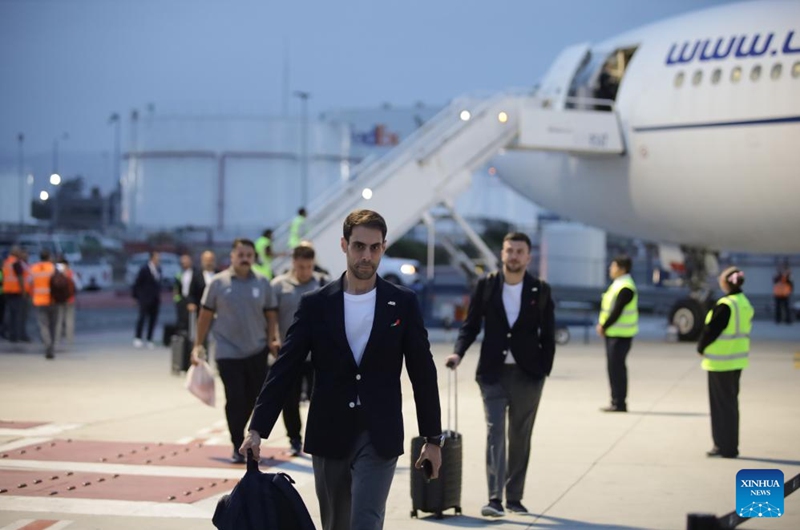Members of the Iranian national football team arrive at Tijuana International Airport in Tijuana, Mexico, June 7, 2026. Photo: Xinhua