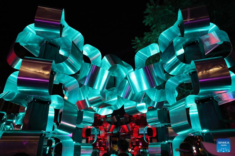People visit the Vivid Sydney light festival in Sydney, Australia, June 6, 2026. The annual Vivid Sydney light festival is held here from May 22 to June 13 this year. Photo: Xinhua