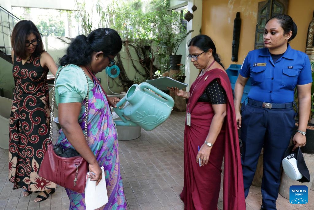 Health officials inspect a potential mosquito breeding site in Colombo, Sri Lanka, on June 8, 2026. Sri Lankan health authorities inspected more than 70,000 premises on the first day of a three-day national dengue mosquito control program that started on Monday, the Ministry of Health and Mass Media said on Tuesday. Sri Lanka has reported 36,168 dengue cases so far this year, with 20 deaths, according to the ministry. (Photo: Xinhua)