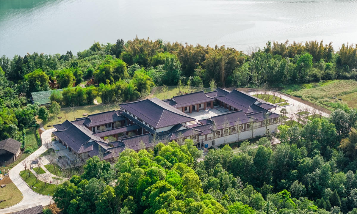 The main building of the archaeological exhibition center of the Huanghuacheng site in Zhongxian, Chongqing Municipality  Photos: Courtesy of the archaeological exhibition center of the Huanghuacheng site