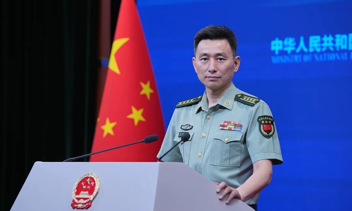Zhang Xiaogang, a spokesperson for China's Ministry of National Defense (MND)