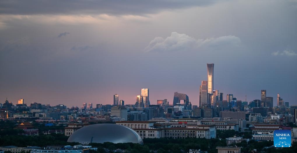 This photo taken on June 8, 2026 shows the skyline after rainfall in Beijing, capital of China. (Photo: Xinhua)