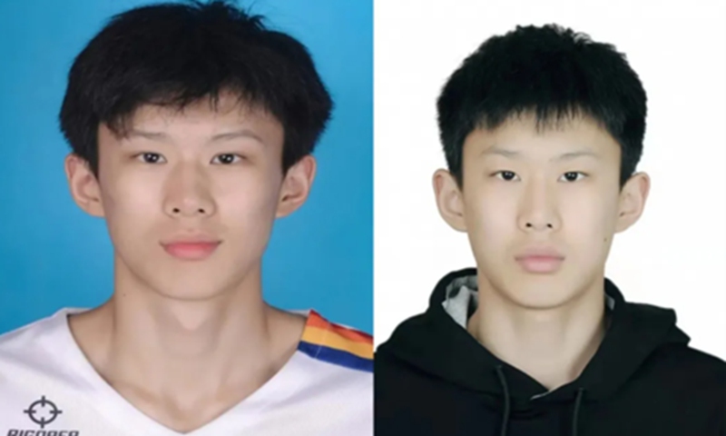 Li Yize (left) and Zhang Hanbo were determined to be the same individual according to the investigation by the CBA. Photo: official website of the CBA 