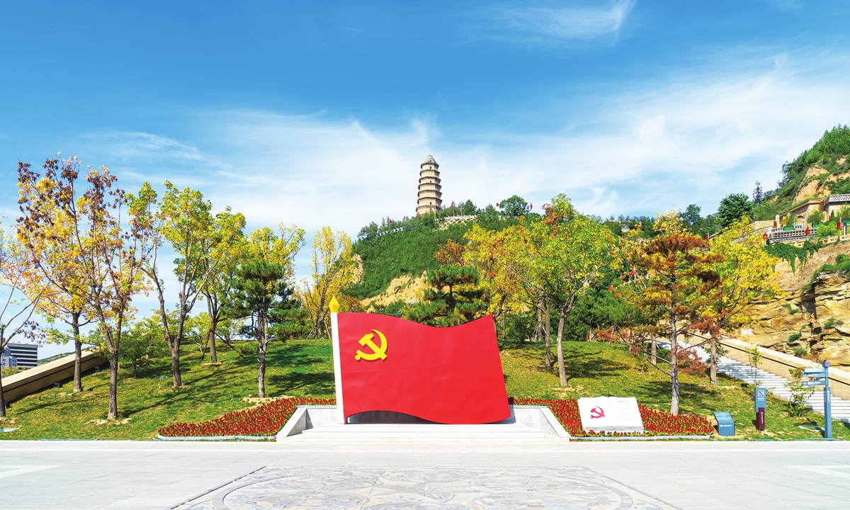 Baota Mountain in Yan'an Photo: VCG