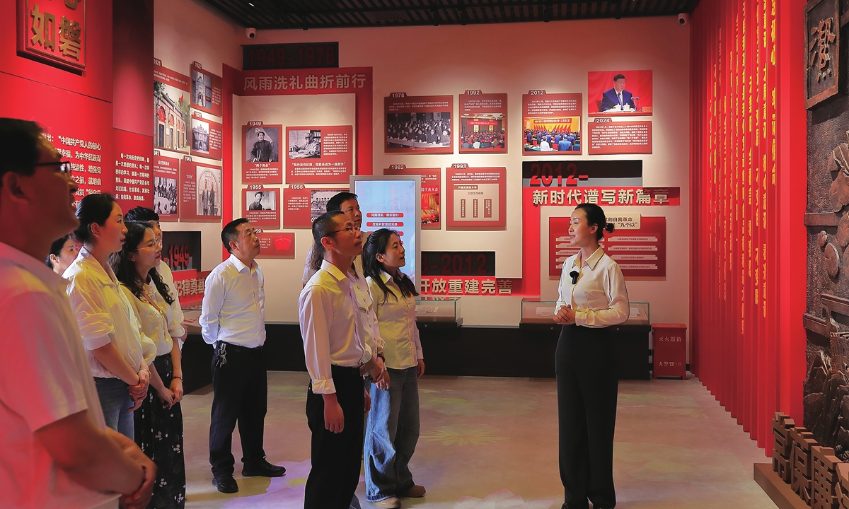 Party members and officials in Dingxi, Northwest China's Gansu Province are on a study tour for integrity education on May 26, 2026. Photo: VCG