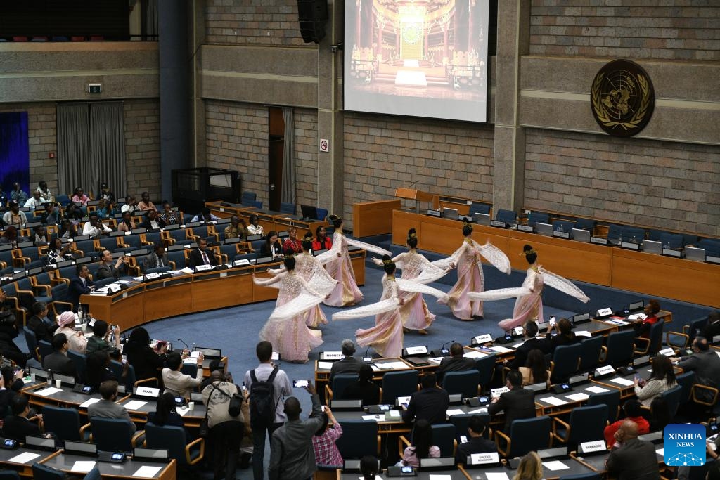 People watch a performance at a thematic celebration of the International Day for Dialogue among Civilizations in Nairobi, Kenya, June 10, 2026. A ceremony marking the International Day for Dialogue among Civilizations was held in Nairobi, the Kenyan capital, on Wednesday, bringing together senior government officials, diplomats and scholars. (Photo: Xinhua)