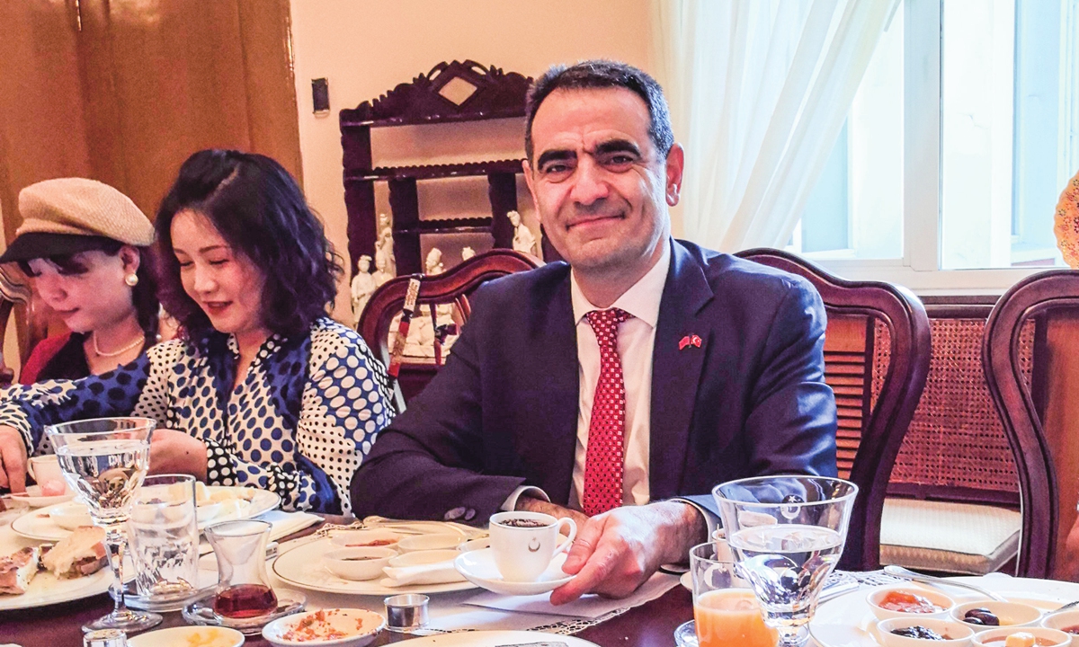 Sel?uk ünal, Turkish Ambassador to China, at the Turkish Breakfast gathering in Beijing on June 7, 2026 Photo: Dong Feng/GT